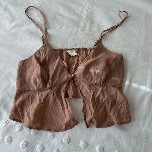 LA hearts flowy crop top